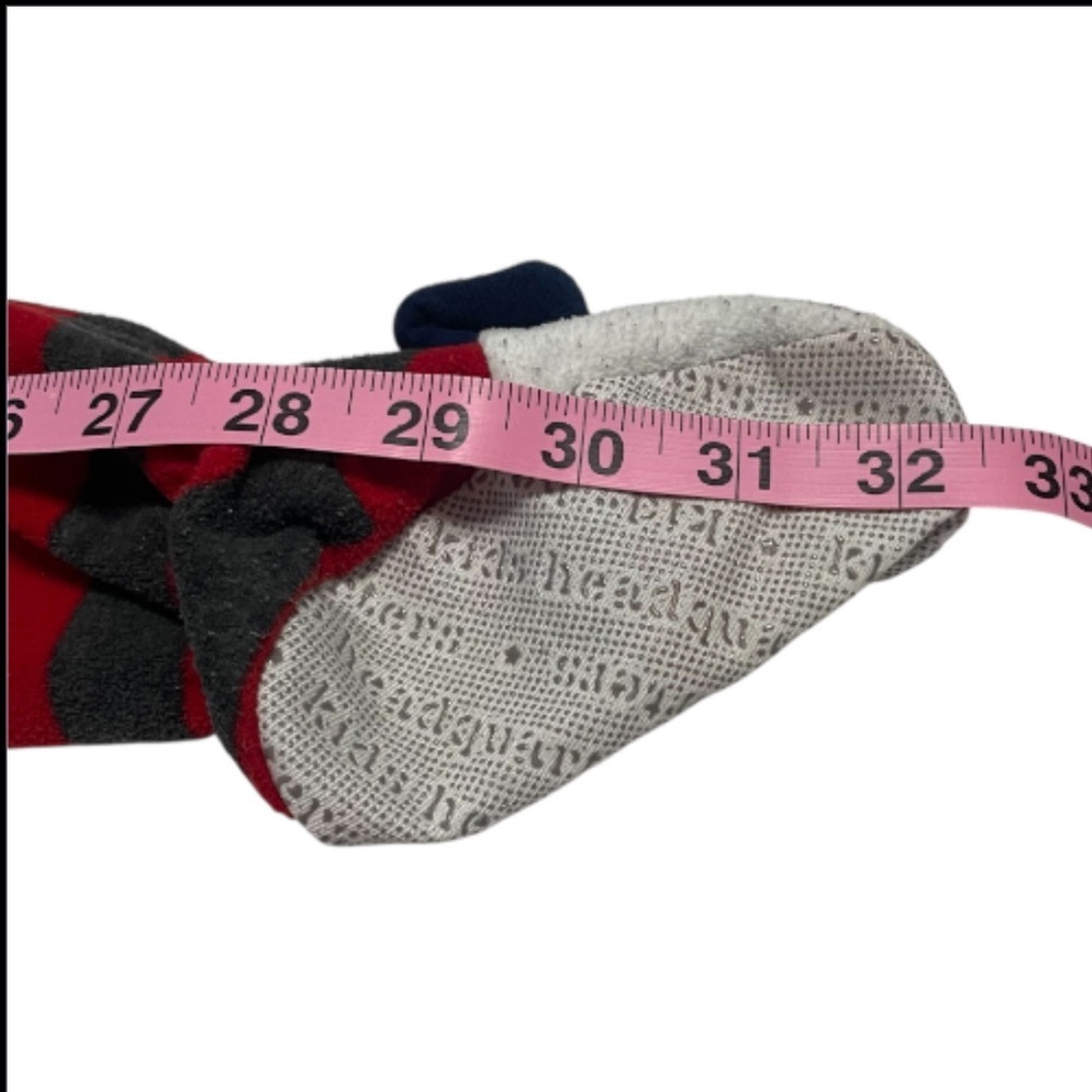 Kids Headquarters  Set of 2 Striped Red and Gray Kids One Piece Pajamas - Picture 8 of 8